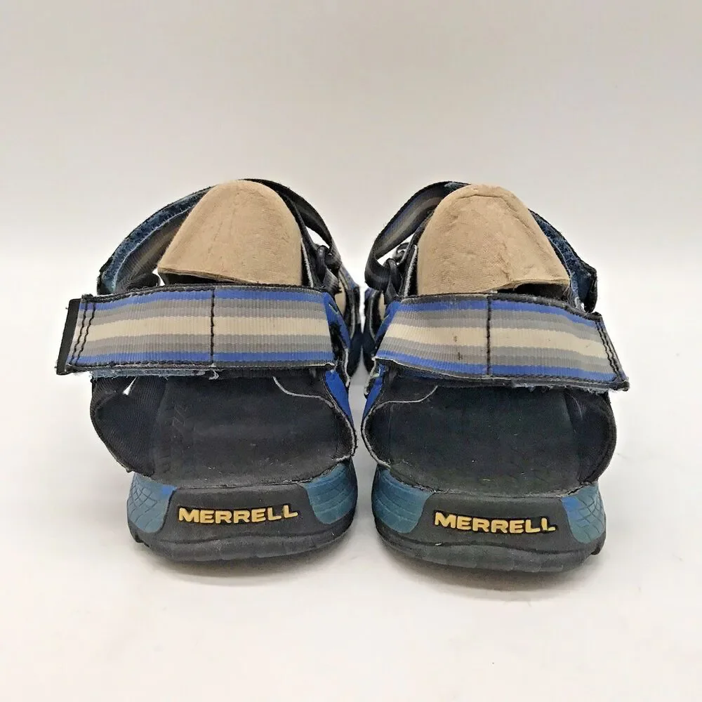Merrell Hydro Blaze Hook & Loop Sandals Boy's 5M Women's 5.5 Blue Water Shoes